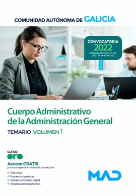 ADMINISTRATIVO COMUNIDAD DE GALICIA TEMARIO VOL 1