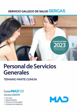 PERSONAL DE SERVICIOS GENERALES - TEMARIO PARTE COMN. SERGAS 2023