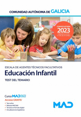 ESCALA DE AGENTES TECNICOS FACULTATIVOS EDUCACION INFANTIL. TEST DEL TEMARIO