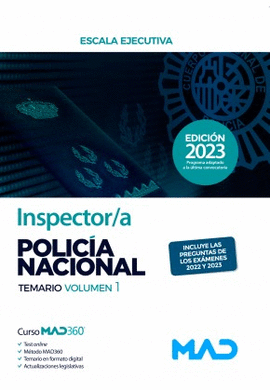 INSPECTOR/A DE POLIC�A NACIONAL. TEMARIO 1