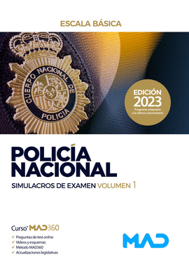 POLICA NACIONAL ESCALA BSICA. SIMULACROS DE EXAMEN 1