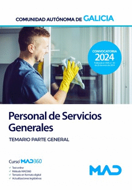 PERSONAL DE SERVICIOS GENERALES TEMARIO PARTE GENERAL 2024