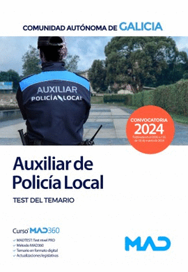 AUXILIAR DE LA POLICA LOCAL 2024. GALICIA. TEST