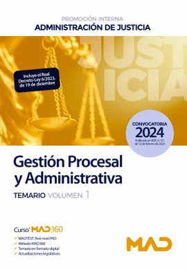 CUERPO DE GESTIN PROCESAL Y ADMINISTRATIVA (PROMOCIN INTERNA) DE LA ADMINISTRACION