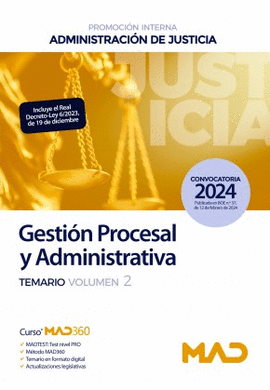 CUERPO DE GESTI�N PROCESAL Y ADMINISTRATIVA (PROMOCI�N INTERNA) DE LA ADMINISTRACION
