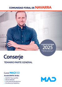CONSERJE TEMARIO PARTE GENERAL COMUNIDAD FORAL DE NAVARRA