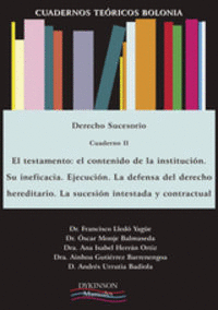 CUADERNOS TE�RICOS BOLONIA. DERECHO SUCESORIO. CUADERNO II