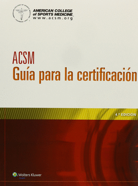 ACSM - GUIA PARA LA CERTIFICACION