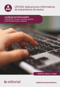 APLICACIONES INFORM�TICAS DE TRATAMIENTO DE TEXTOS. ADGD0108 - GESTI�N CONTABLE