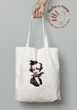 BOLSA DE TELA ILUSTRADA ALLAN POE