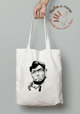 BOLSA DE TELA ILUSTRADA JULIO CORTAZAR