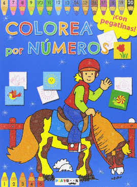 COLOREA POR N�MEROS. AZUL