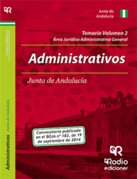 ADMINISTRATIVOS DE LA JUNTA DE ANDALUCIA. TEMARIO. VOLUMEN 2