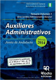 AUXILIARES ADMINISTRATIVOS DE LA JUNTA DE ANDALUCA. TEMARIO VOLUMEN 1