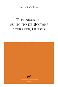 TOPONIMIA DEL MUNICIPIO DE BOLTAA (SOBRARBE, HUESCA)