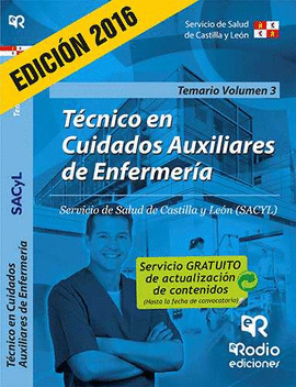 TCNICO EN CUIDADOS AUXILIARES DE ENFERMERA. TEMARIO. VOLUMEN III. SERVICIO DE