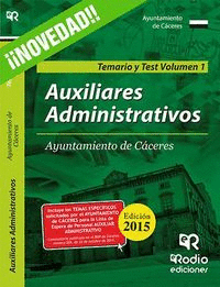 AUXILIARES ADMINISTRATIVOS DEL AYUNTAMIENTO DE CCERES. TEMA