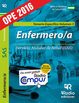 ENFERMERO/A DEL SAS. TEMARIO ESPEC�FICO. VOL. 3