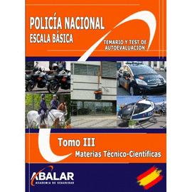 POLICA NACIONAL. ESCALA BSICA. MATERIAS TCNICO-CIENTFICAS