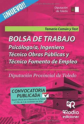 PSIC�LOGO/A, INGENIERO T�CNICO OBRAS P�BLICAS Y T�CNICO FOMENTO DE EMPLEO. TEMAR
