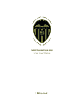 THE OFFICIAL CENTENNIAL BOOK OF VALENCA CF