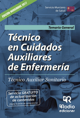 TECNICO EN CUIDADOS AUXILIARES DE ENFERMERIA. SERVICIO MURCIANO DE SALUD. TEMARI