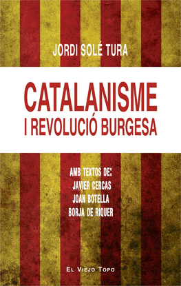 CATALANISME I REVOLUCIO BURGESA