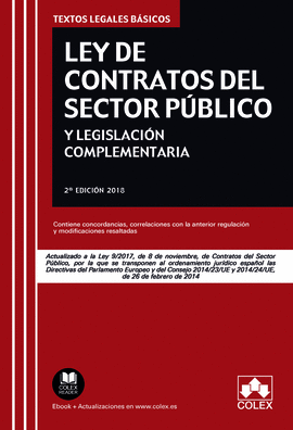 LEY DE CONTRATOS DEL SECTOR PBLICO Y LEGISLACIN COMPLEMENTARIA