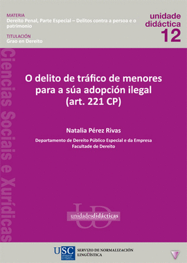 O DELITO DE TRFICO DE MENORES PARA A SA ADOPCIN ILEGAL