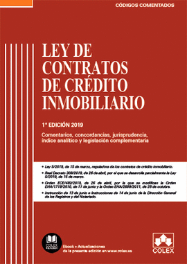 LEY DE CONTRATOS DE CREDITO INMOBILIARIO