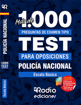 POLICA NACIONAL. ESCALA BSICA. MS DE 1.000 PREGUNTAS DE EXAMEN.