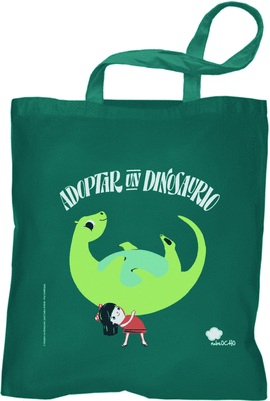 BOLSA DE TELA ADOPTAR UN DINOSAURIO