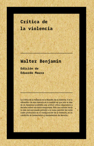 CRTICA DE LA VIOLENCIA (NE)