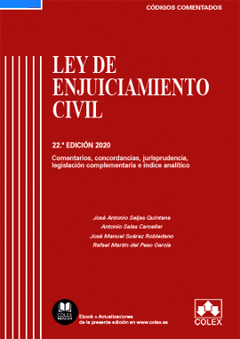 LEY DE ENJUICIAMIENTO CIVIL Y LEGISLACIN COMPLEMENTARIA - CDIGO COMENTADO (EDICIN 2020)