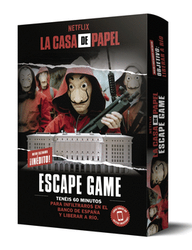 LA CASA DE PAPEL. ESCAPE GAME. OBJETIVO: LIBERAR A RO