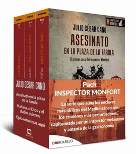 PACK INSPECTOR MONFORT. ASESINATO EN LA PLAZA DE LA FAROLA. MAANA, SI DIOS Y EL DIABLO QUIEREN. OJAL ESTUVIERAS AQU