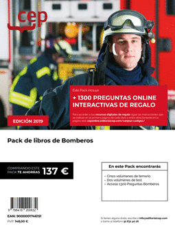 PACK AHORRO DE LIBROS OPOSICIONES BOMBEROS