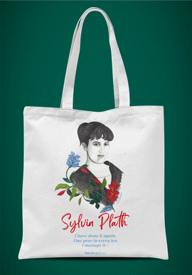 BOLSA DE TELA HOMENAJE A SYLVIA PLATH