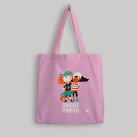 BOLSA DE TELA 'CHICAS PIRATA' - COLOR ROSA