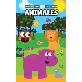 ANIMALES. MINI SET PARA LEER Y COLOREAR.