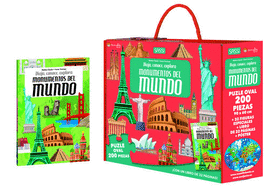 MONUMENTOS DEL MUNDO VIAJA CONOCE.  LIBRO Y PUZZLE