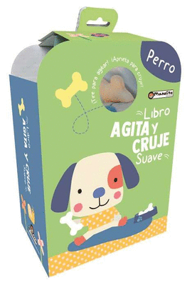 AGITA Y CRUJE PERRO. MASCOTAS LIBRO DE TELA