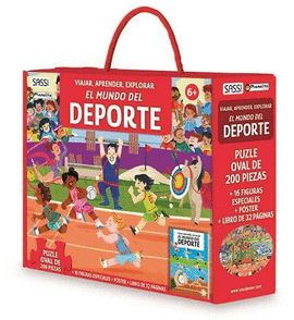 EL MUNDO DEL DEPORTE. PUZLE, FIGURAS Y LIBRO