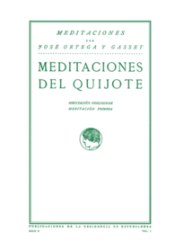 MEDITACIONES DEL QUIJOTE CON ESTUDI