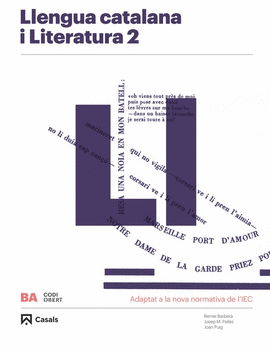LLENGUA CATALANA I LITERATURA 2 BA 2020