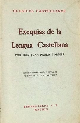 EXEQUIAS DE LA LENGUA CASTELLANA