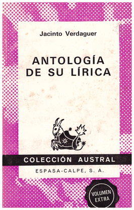 ANTOLOGIA DE SU LIRICA