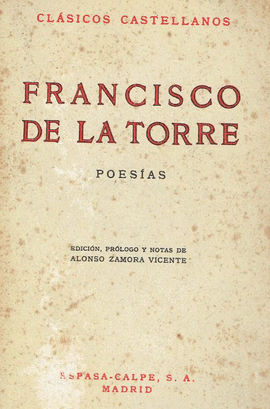 POESIAS DE FRANCISCO DE LA TORRE