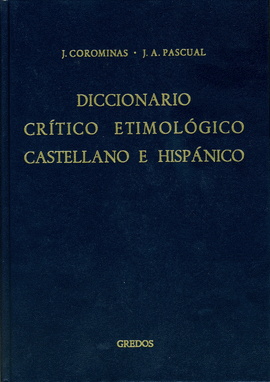 DICCIONARIO CRITICO ETIMOLOGICO 6 (Y-Z)