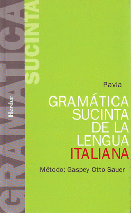 GRAMTICA SUCINTA DE LA LENGUA ITALIANA